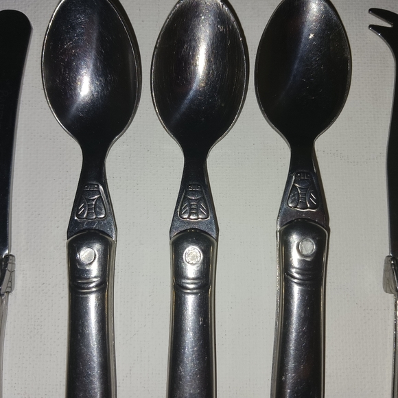 Laguiole Stainless Steel Cheese Forks / knives, Spreaders & Spoons, … - Picture 3 of 10